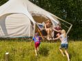 glamping green surroundings